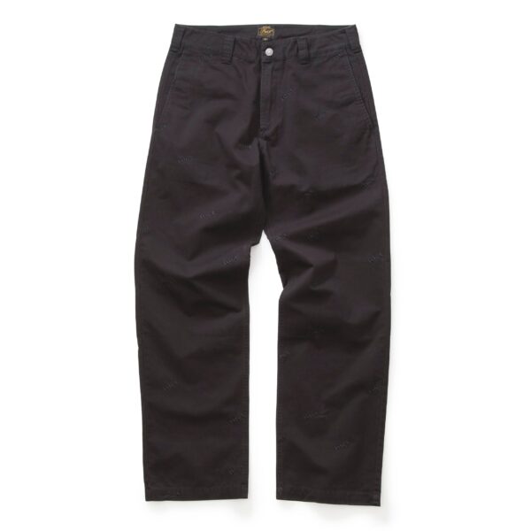 Scattered Embroidered Chino Pants Black