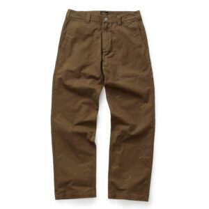 Scattered Embroidered Chino Pants Olive